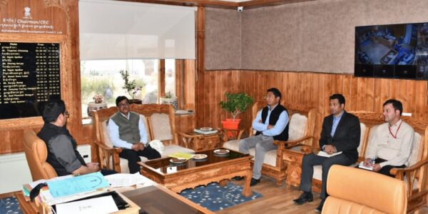 Principal Secretary School Education Dept J&K met CEC Leh