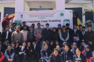 Agriculture Dept. Kargil organizes training on “School Soil Health Program” at JNV, Kargil