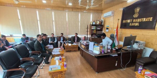 DC Kargil chairs DLRC, DCC meeting, stresses on collaborative efforts by banks, line departments