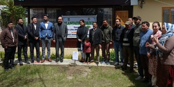 DLSA Kargil conducts plantation drive at Court Complex Baroo