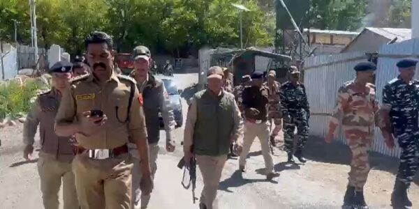 Ladakh Police Kargil Conducts Flag March Ahead of General Election