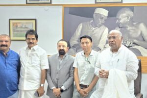 MP Hanifa Jan calls upon Congress President Malik Arjun Kharge