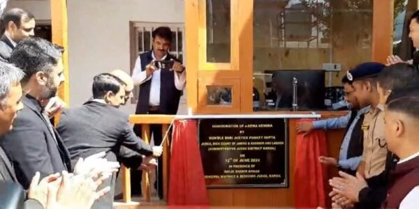 Justice Puneet Gupta, inaugurates e-Sewa Kendra & e-Inaugurated Knowledge Hub, in Zanskar