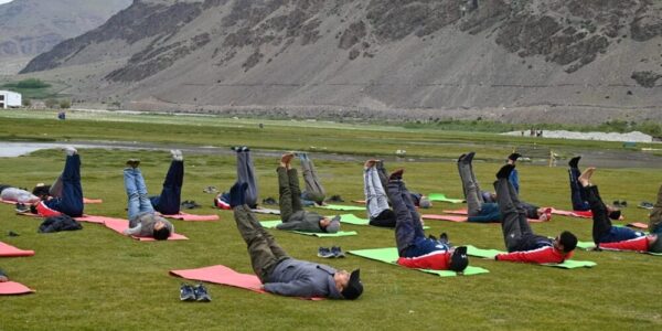 10th International Yoga Day celebrated at Sani Lake Zanskar