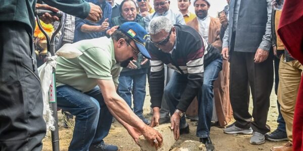 CEC Kargil attends Bhumi Pujan at new construction site of Monastery