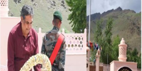 Justice Sanjiv Khana, Judge, SC, visits war memorial Drass