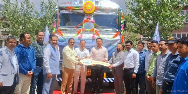 POWERGRID hands over Water Tanker to DC for GDC, Kargil under CSR