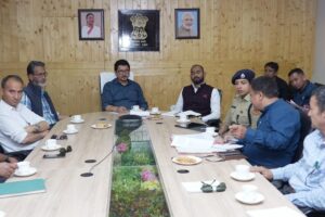 CEC Leh chairs follow up review meeting regarding Muharram Preparedness