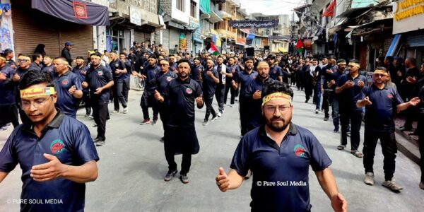 Volunteer Youth Wing of IKMT Kargil Holds Procession in Solidarity with Gaza War Victims