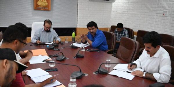 CEC Dr Jaffer Akhoon reviews ongoing, new works of Silmo Constituency