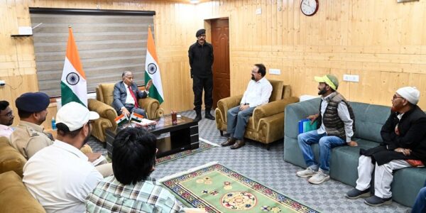 Various delegations from Kargil call on LG Brig (Dr) BD Mishra