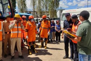 UTDMA in collaboration with NDMA successfully conducts mock drill exercises in Leh