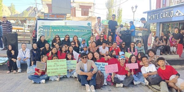 Social Welfare Office, Leh Organizes Nukkad Natak and Flash Mob to Promote De-Addiction Awareness