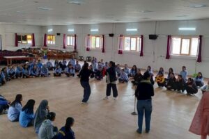 Self-Defense Training Program for girls held at EJM College Leh