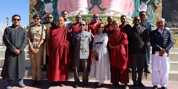 LG BD Mishra and First Lady Smt Neelam Mishra visit Nubra Sub-Division