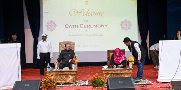 Oath ceremony of nominated members of 5th LAHDC Kargil conducted 