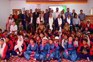 Chief Justice (A) visits the only Govt Inclusive School at Chuchot Yokma, Leh