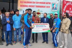 CEC Kargil attends final match of Veer Balidaani Captain Vikram Batra Memorial Cricket Tournament