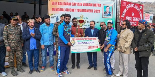 CEC Kargil attends final match of Veer Balidaani Captain Vikram Batra Memorial Cricket Tournament