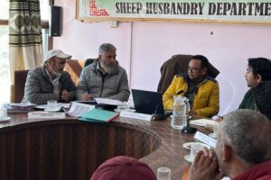 Director Sheep Husbandry Ladakh Dr Iftikhar Hussain begins three-day tour to Kargil