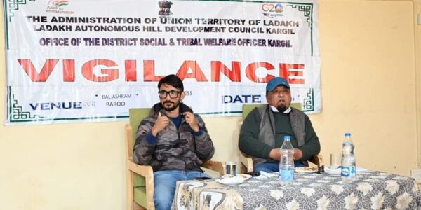 District Social and Tribal Welfare Officer Kargil organizes training on Vigilance Awareness