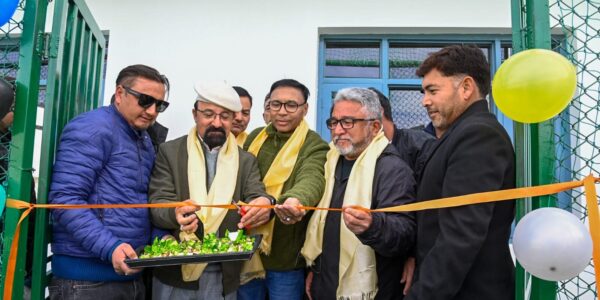 CEC, MP Ladakh inaugurate football pitch of Salim Sports Club at Baroo