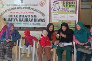 ICDS Project Kargil celebrates Jan Jatiya Gaurav Diwas at Karkitchoo