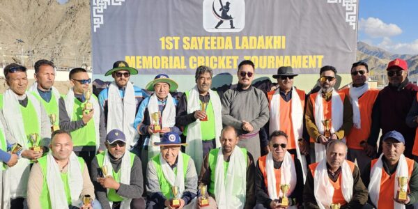 1st Sayeeda Ladakhi Memorial Cricket Tournament 2024 at NDS Ground, Leh