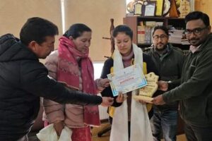 DC Kargil felicitates Rinchen Youdol for historic achievement