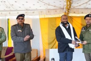 DC Leh attends 62nd Raising Day of Civil Defence at UTDRF Leh