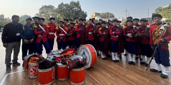 GHS Bodhkharboo Excels at National Zonal Pipe Band Contest in Lucknow