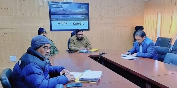 DC Kargil chairs meeting on AN-32 Kargil Courier Service