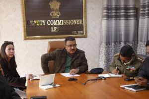 ADC Leh Ghulam Mohd (JKAS) chairs District Level Aadhaar Committee meeting