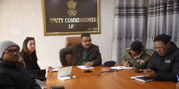 ADC Leh Ghulam Mohd (JKAS) chairs District Level Aadhaar Committee meeting