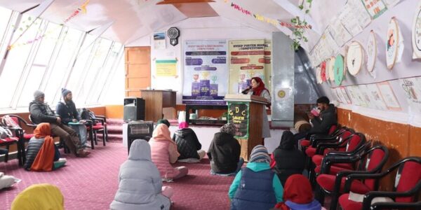 Awareness program on poster, video making competition by CEO held at Sankoo Campus, GDC Kargil 