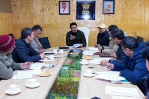 CEC Tashi Gyalson Chairs Meeting to Review Progress of Housing for All Scheme