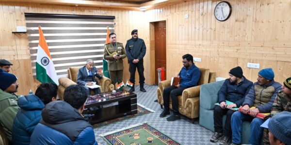 Various delegations called on LG BD Mishra in Kargil