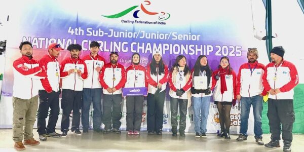 Team Ladakh wins Gold, Silver, Bronze at 4th National Winter Curling Championship in Gulmarg