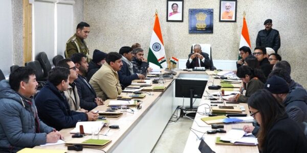 LG Mishra chairs Governing Body Meeting of State Health Society NHM Ladakh