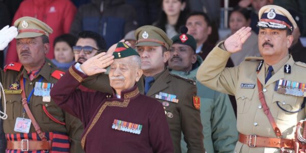 LG Mishra attends Republic Day Celebration at Polo Ground Leh