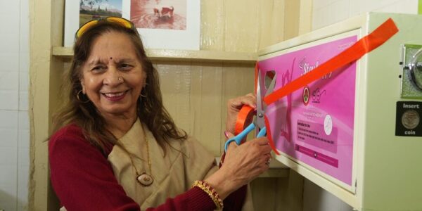 First Lady Neelam Mishra inaugurates Sanitary Pad Vending Machine at TIC, Leh