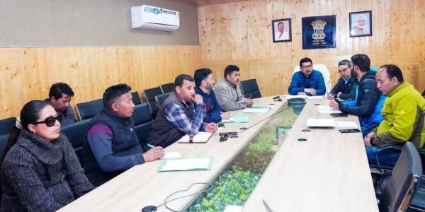 CEC Leh Tashi Gyalson Reviews Progress of Project Tsangda