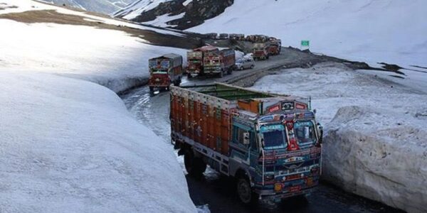 Kargil CEC Flags Off First Truck Convoy on Srinagar-Leh Highway