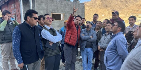 CEC Kargil inspects ongoing infrastructure projects, addresses public concerns