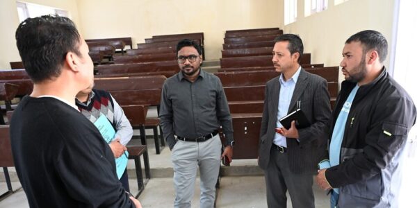 DC Shrikant Suse inspects NEET UG Exam Center at GDC Kargil