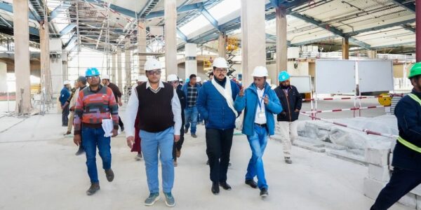 CEC Leh Reviews Progress of New Terminal at KBR Airport, Lauds Team for Sustainable Infrastructure Efforts