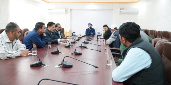 CEC Kargil Dr. Mohd Jaffer Akhoon Reviews Progress of Sodh Lift Irrigation Project