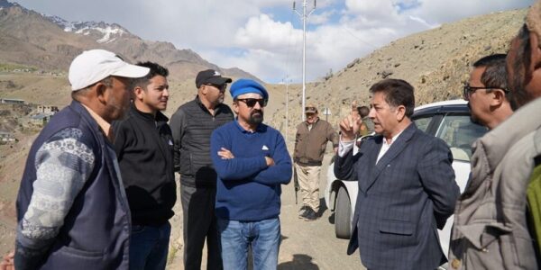 CEC Kargil Visits Drought-Hit Sharbatgone Village, Urges Timely Completion of Lift Irrigation Project