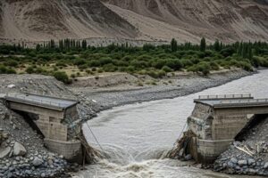 Ladakh Bridge Washed Away Amidst Heatwave-Induced River Swelling