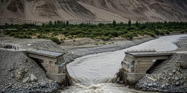 Ladakh Bridge Washed Away Amidst Heatwave-Induced River Swelling